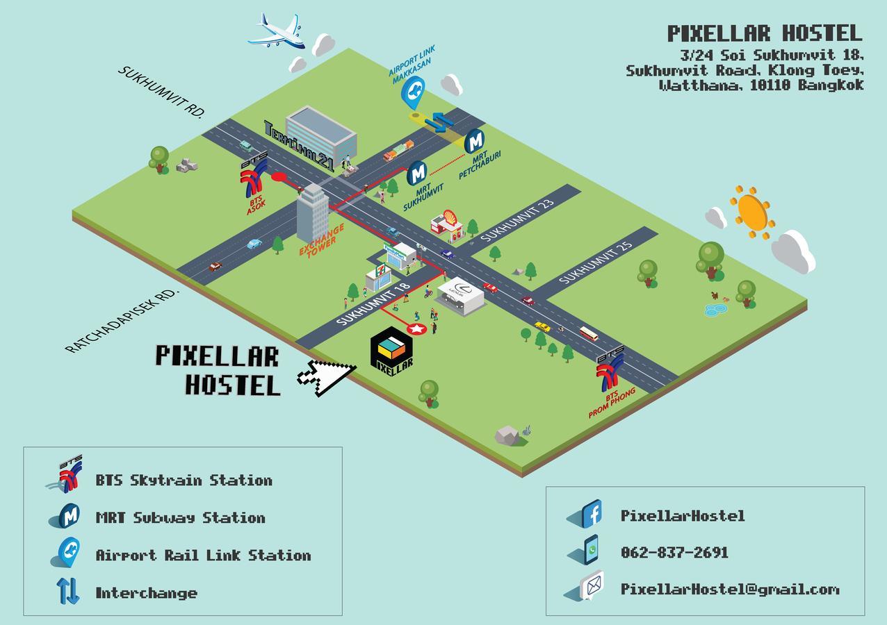 Pixellar Hostel Bangkok Zewnętrze zdjęcie